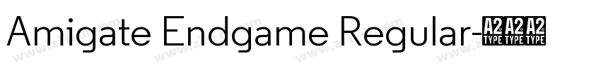 Amigate Endgame Regular字体转换